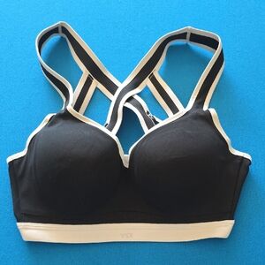 VSX Strappy Black and White Sports Bra